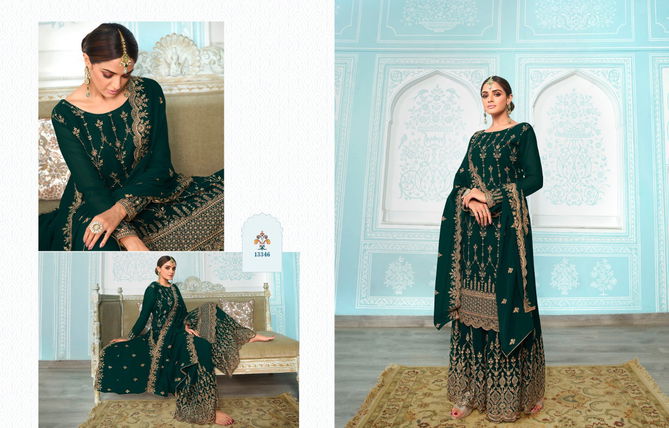 Zisha Simran Heavy Wedding Wear Heavy Georgette Designer Latest Salwar Suit Collection